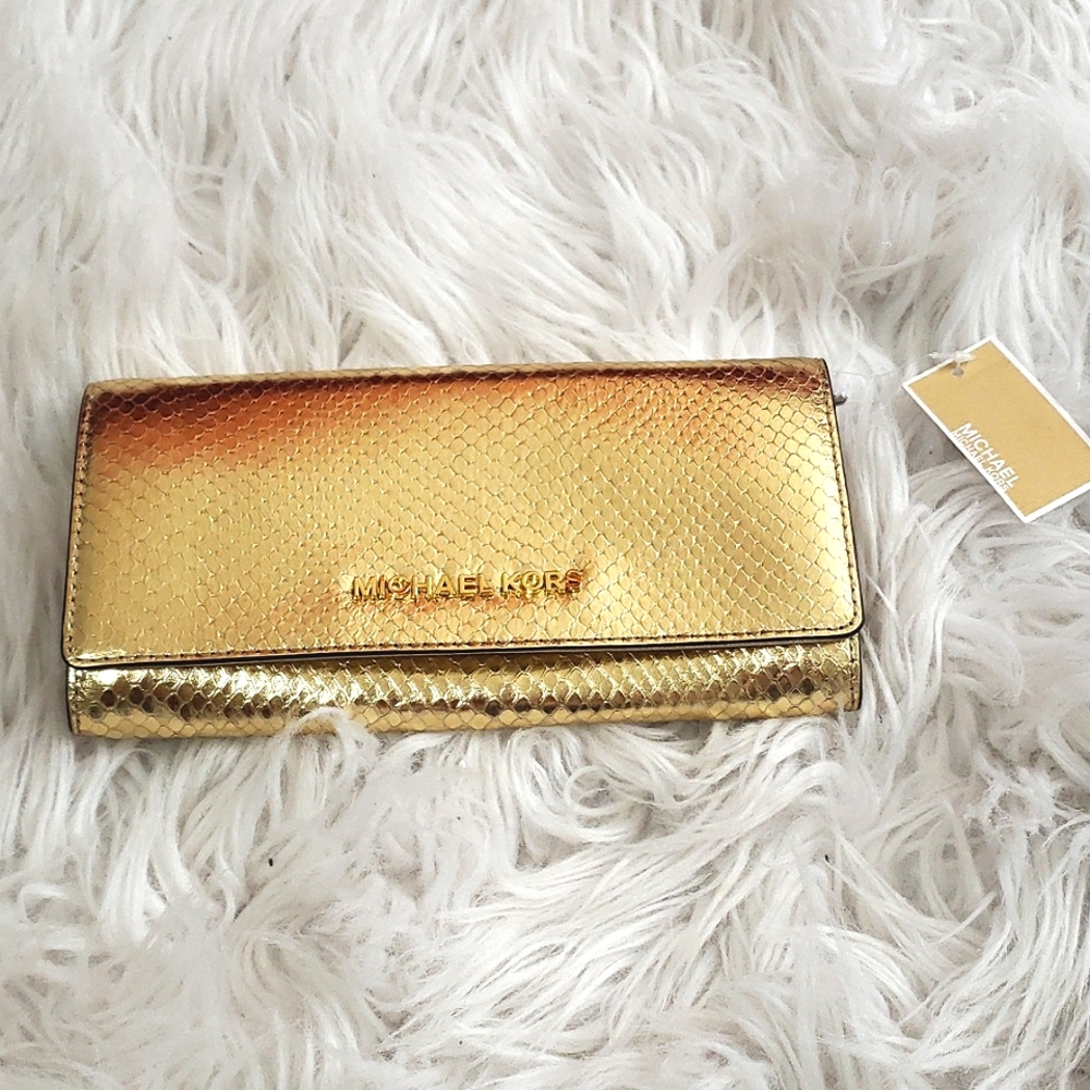 Michael Kors Gold Wallet